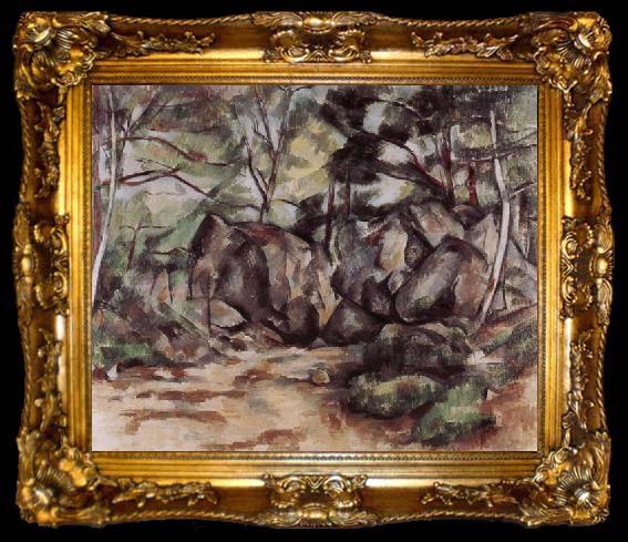 framed  Paul Cezanne Le Sous-bois, ta009-2